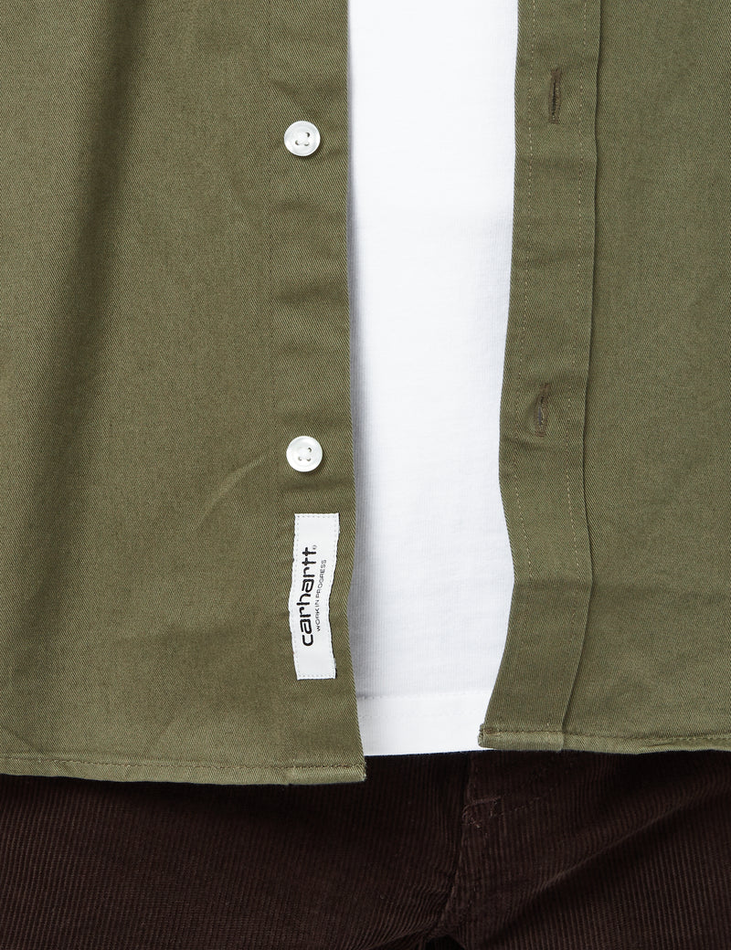 Carhartt-WIP Chemise Madison - Vert Algue/Cire