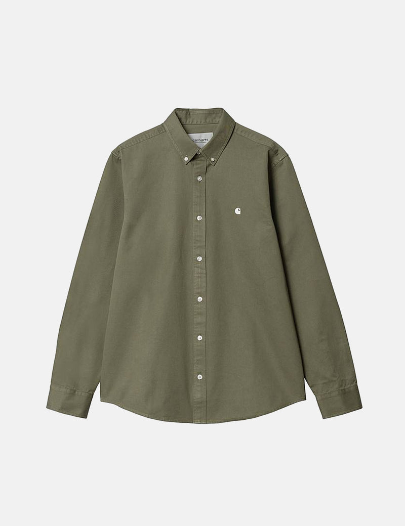 Carhartt-WIP Chemise Madison - Vert Algue/Cire