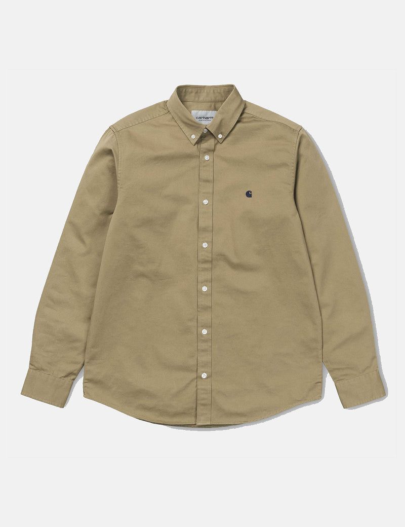 Chemise Carhartt-WIP L/S Madison - Cuir Kaki