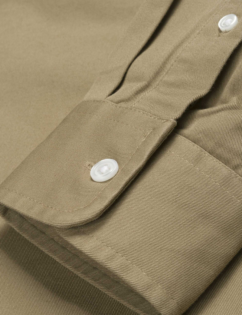 Chemise Carhartt-WIP L/S Madison - Cuir Kaki