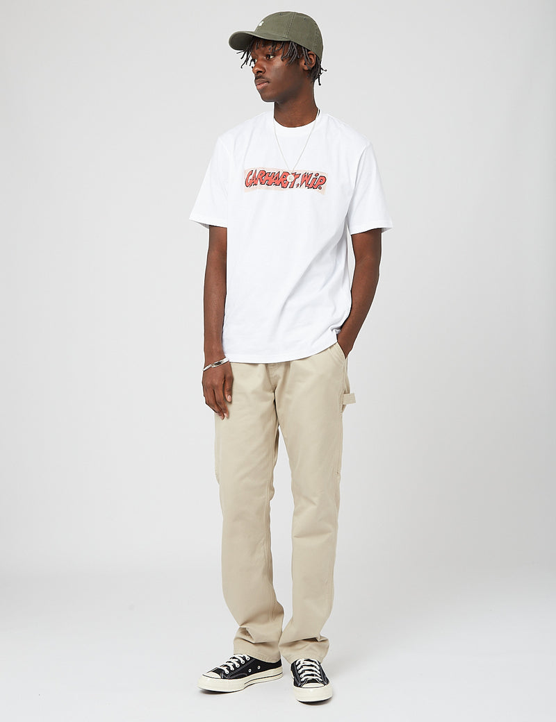 Carhartt-WIP T-shirt Peintre d'enseignes - Blanc
