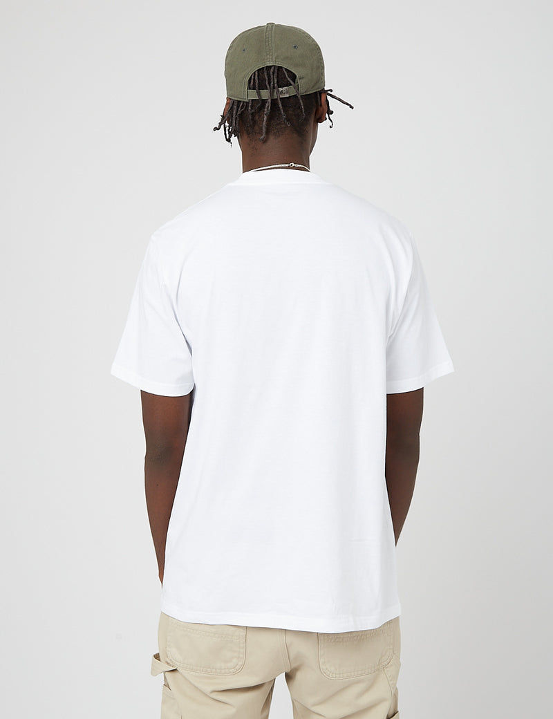 Carhartt-WIP T-shirt Peintre d'enseignes - Blanc