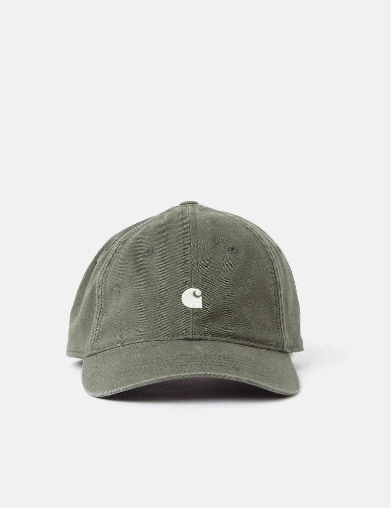 Casquette Carhartt-WIP Madison Logo - Vert Buis/Cire