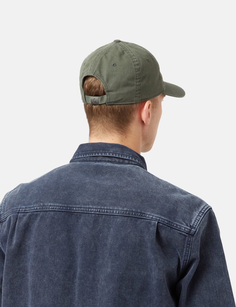 Casquette Carhartt-WIP Madison Logo - Vert Buis/Cire