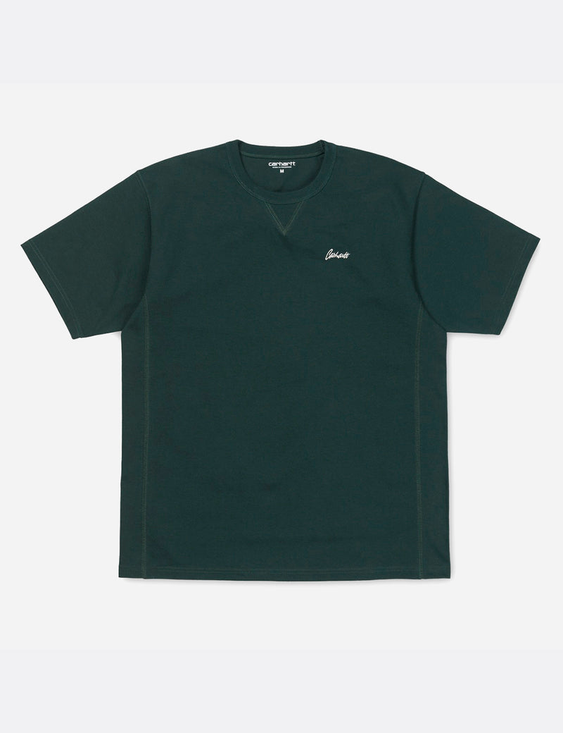 T-Shirt Carhartt-WIP Stray Script - Parsley Green