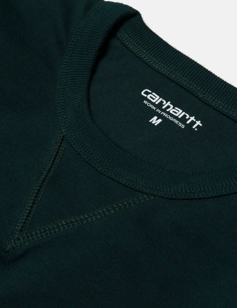 Sweat Léger Carhartt-WIP Stray Script - Parsley Green