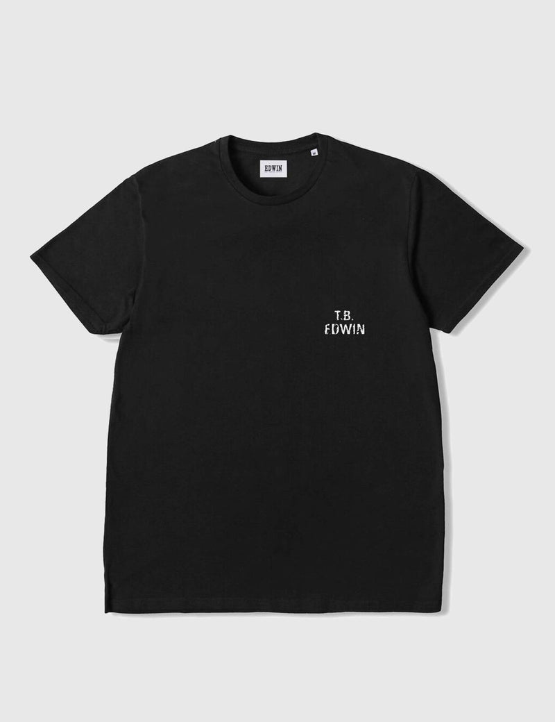 Edwin T.B. Jersey T-Shirt - Black