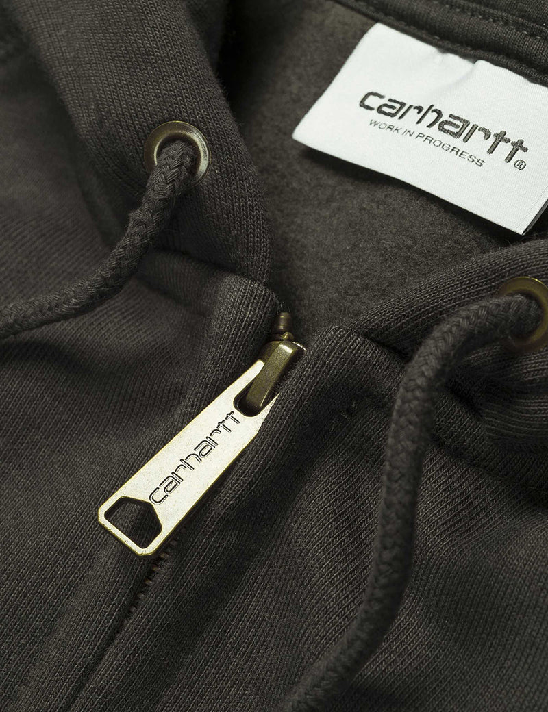 Carhartt-WIP Chase Hooded Zip Jacket - Black