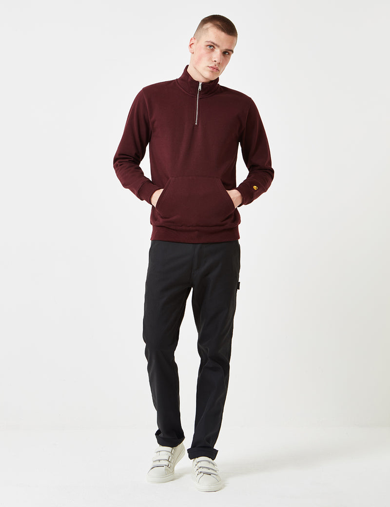 Carhartt-WIP Chase Half-Zip Sweatshirt - Damson Lila