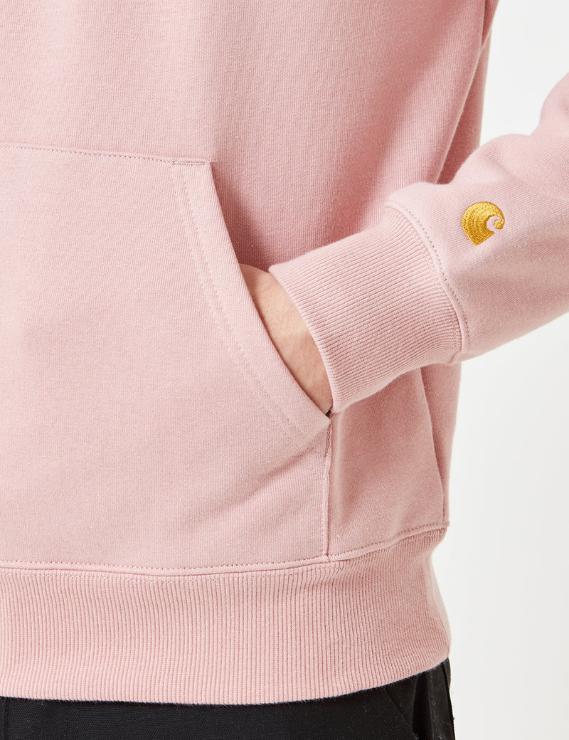 Carhartt-WIP Chase Half-Zip Sweatshirt - Soft Rose Pink