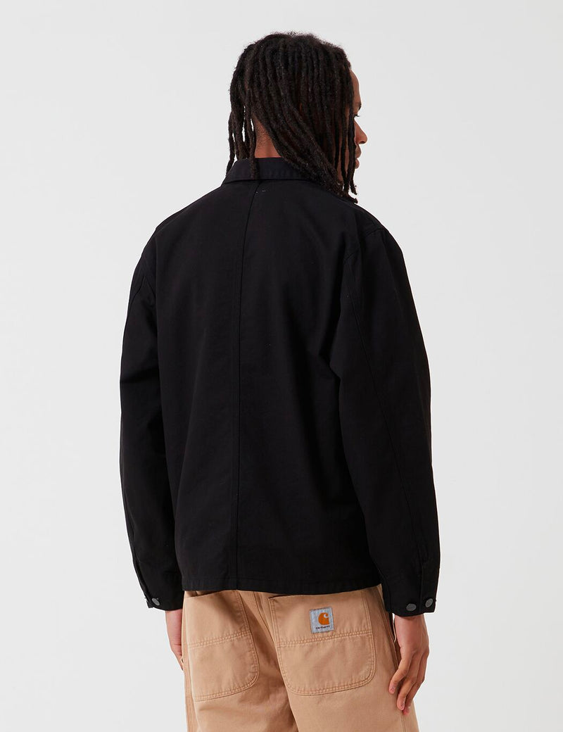 Carhartt-WIP Michigan Coat (Cotton Newcomb Drill) - Black