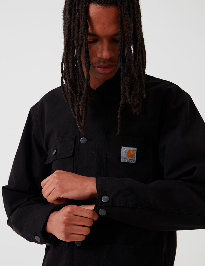 Carhartt-WIP Michigan Coat (Cotton Newcomb Drill) - Black