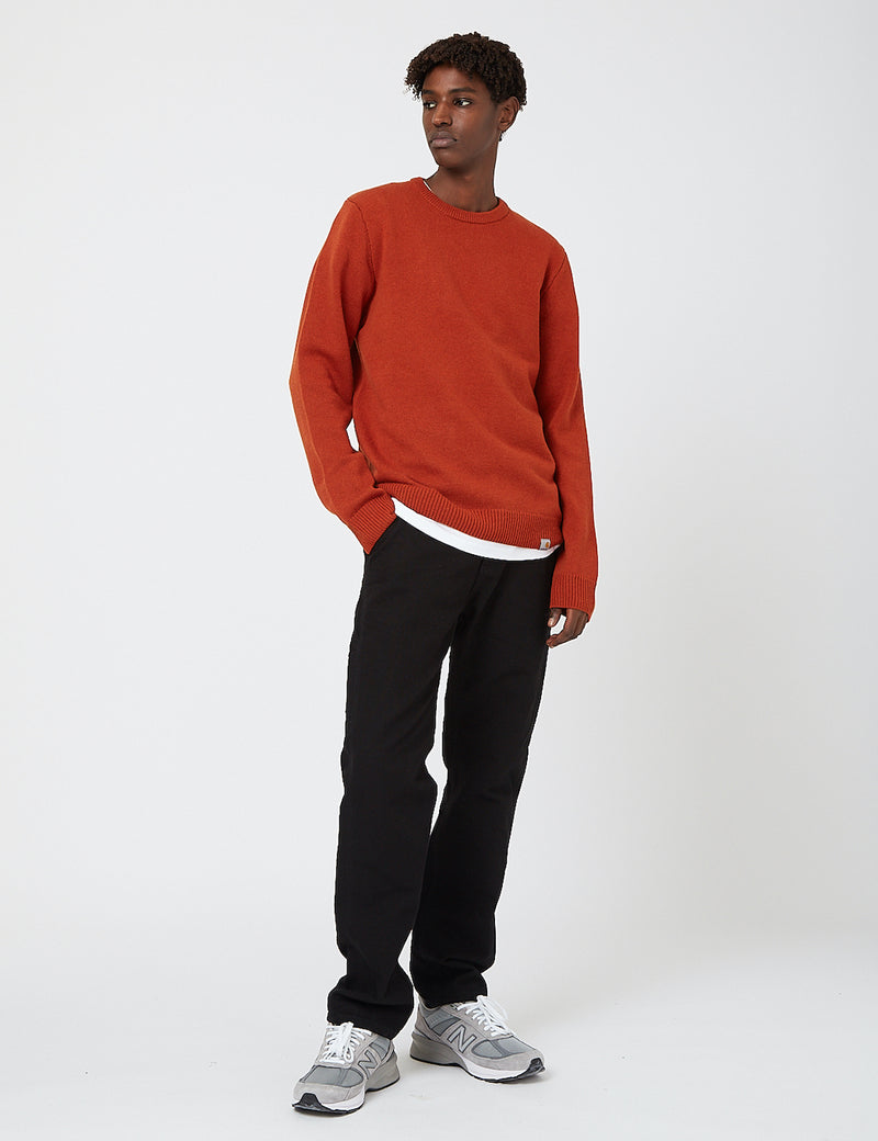 Carhartt-WIP Allen Sweater - Cinnamon I URBAN EXCESS.