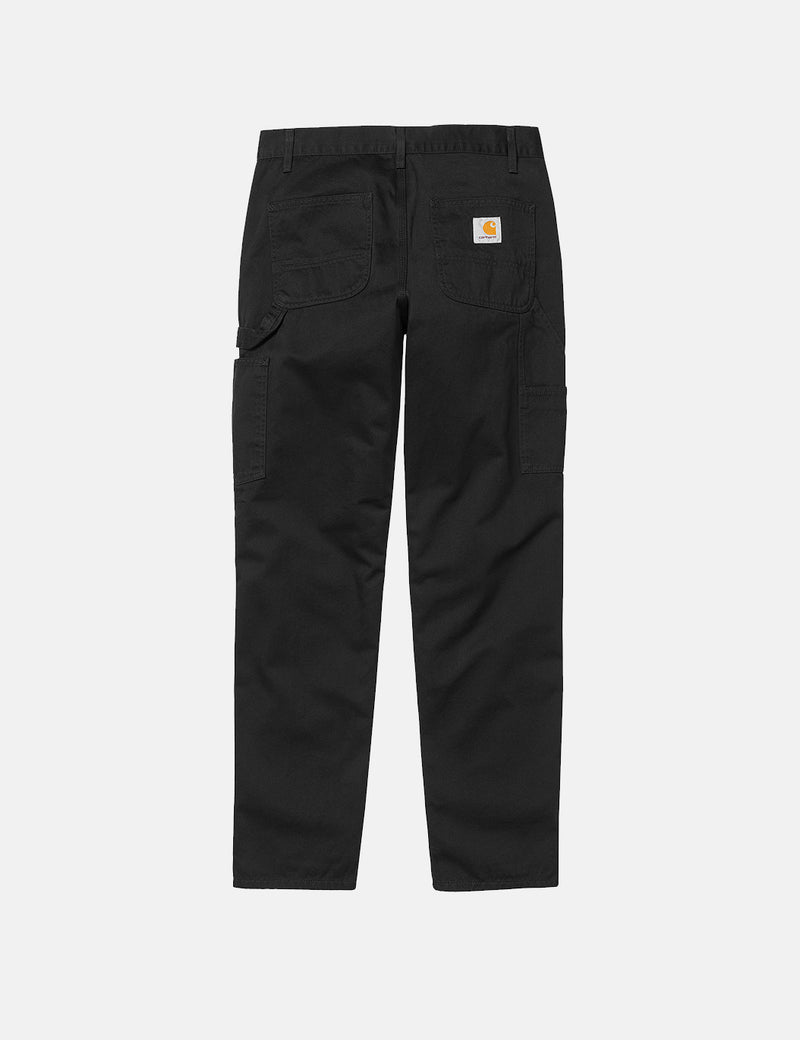 Carhartt-WIP Ruckシングルニーパンツ（レギュラー、テーパー）-ブラック