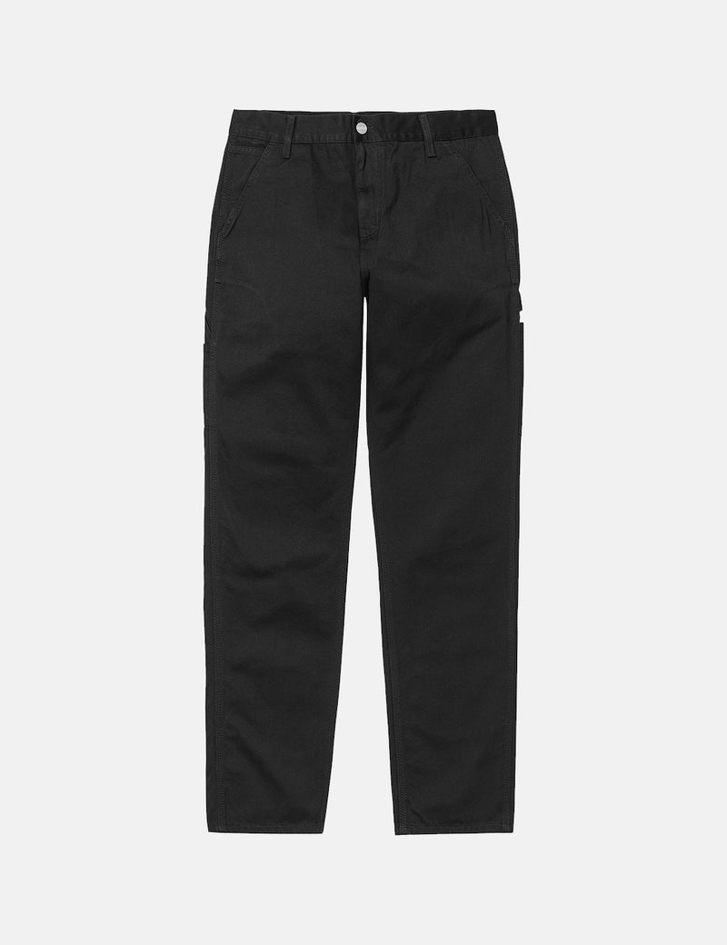 Carhartt-WIP Ruckシングルニーパンツ（レギュラー、テーパー）-ブラック