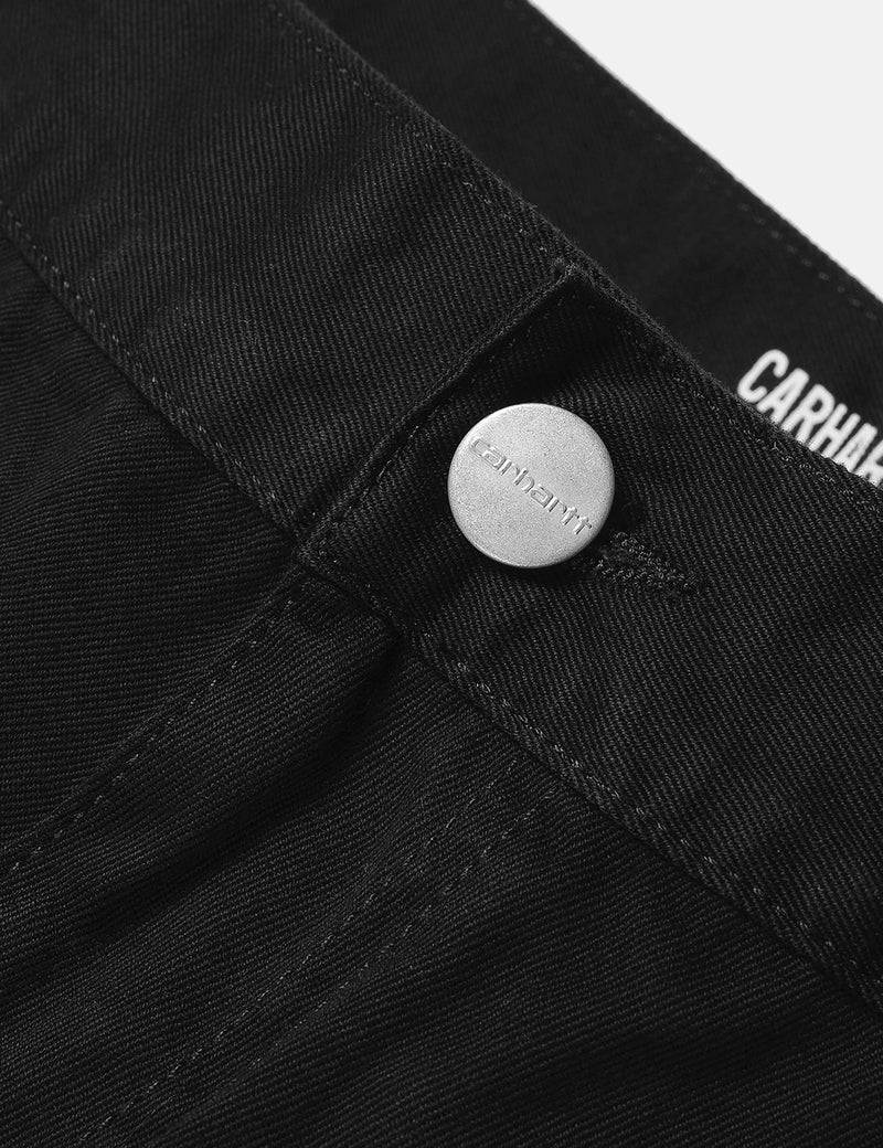 Carhartt-WIP Ruckシングルニーパンツ（レギュラー、テーパー）-ブラック
