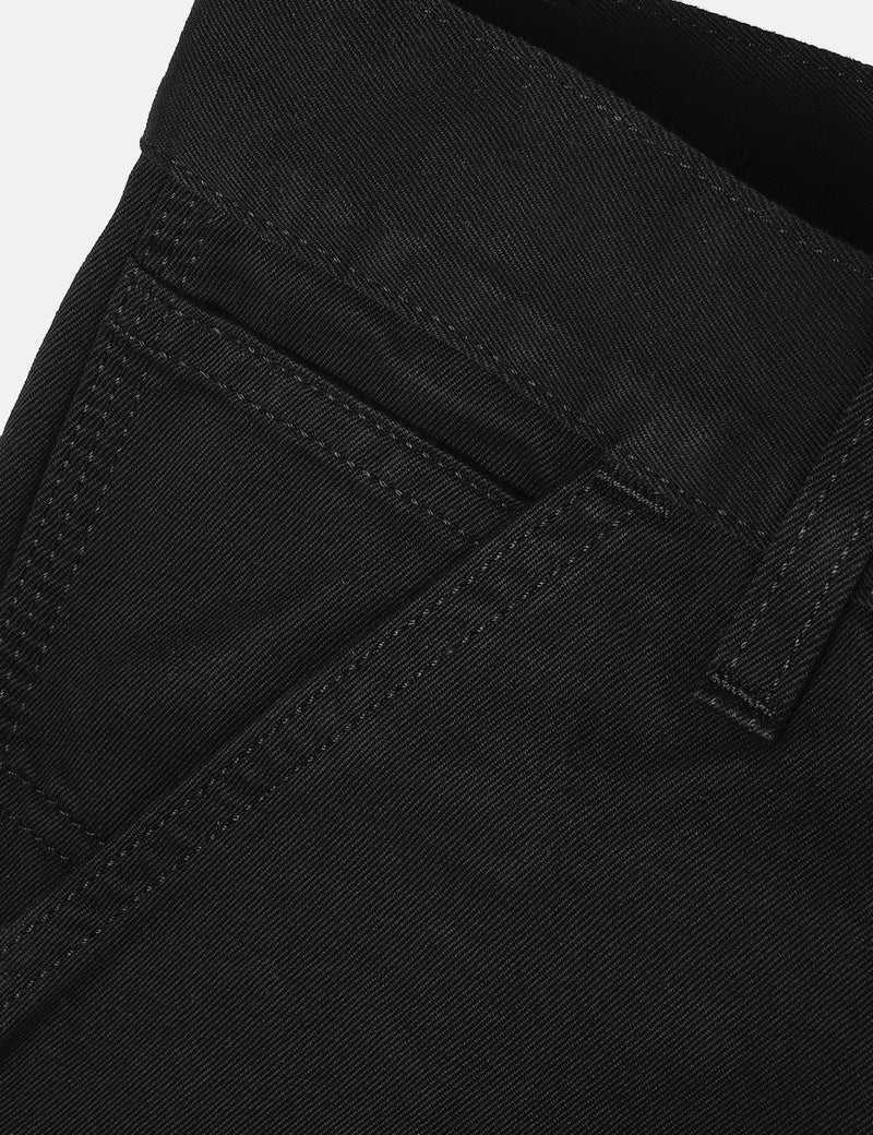 Carhartt-WIP Ruckシングルニーパンツ（レギュラー、テーパー）-ブラック