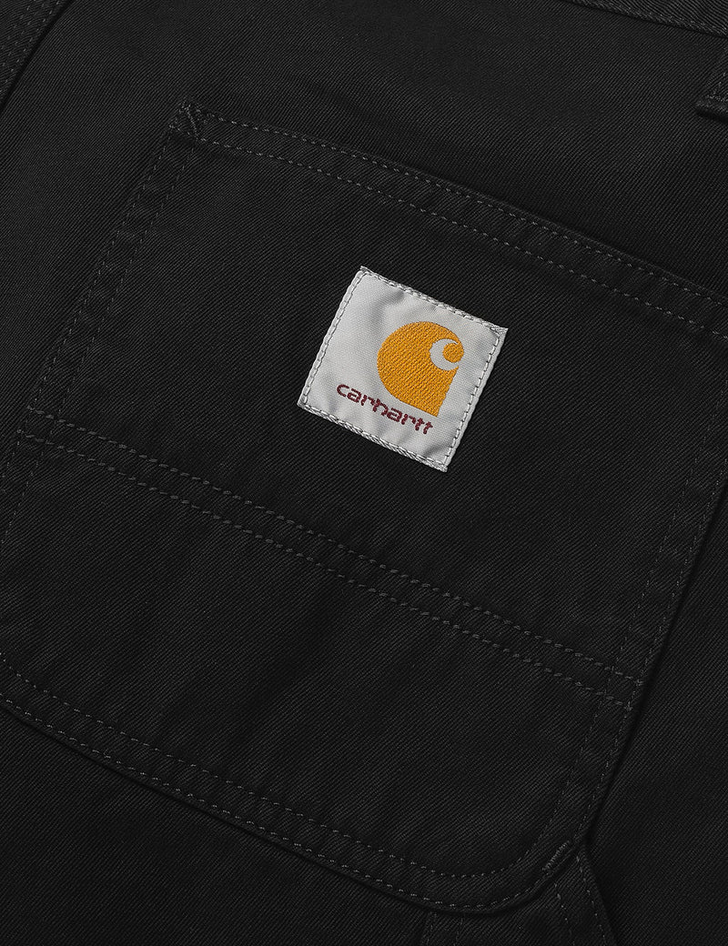 Carhartt-WIP Ruckシングルニーパンツ（レギュラー、テーパー）-ブラック