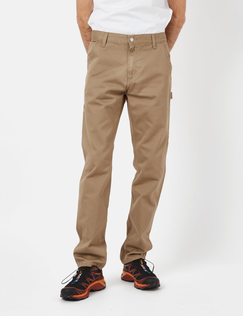 Carhartt-WIP Ruck Single Knee Pant (Regular) - Leather Stone Washed
