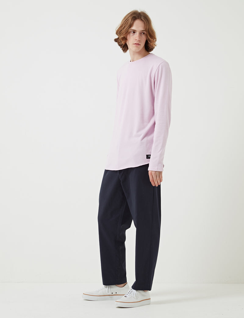 Edwin Terry Langarm-T-Shirt - Pink