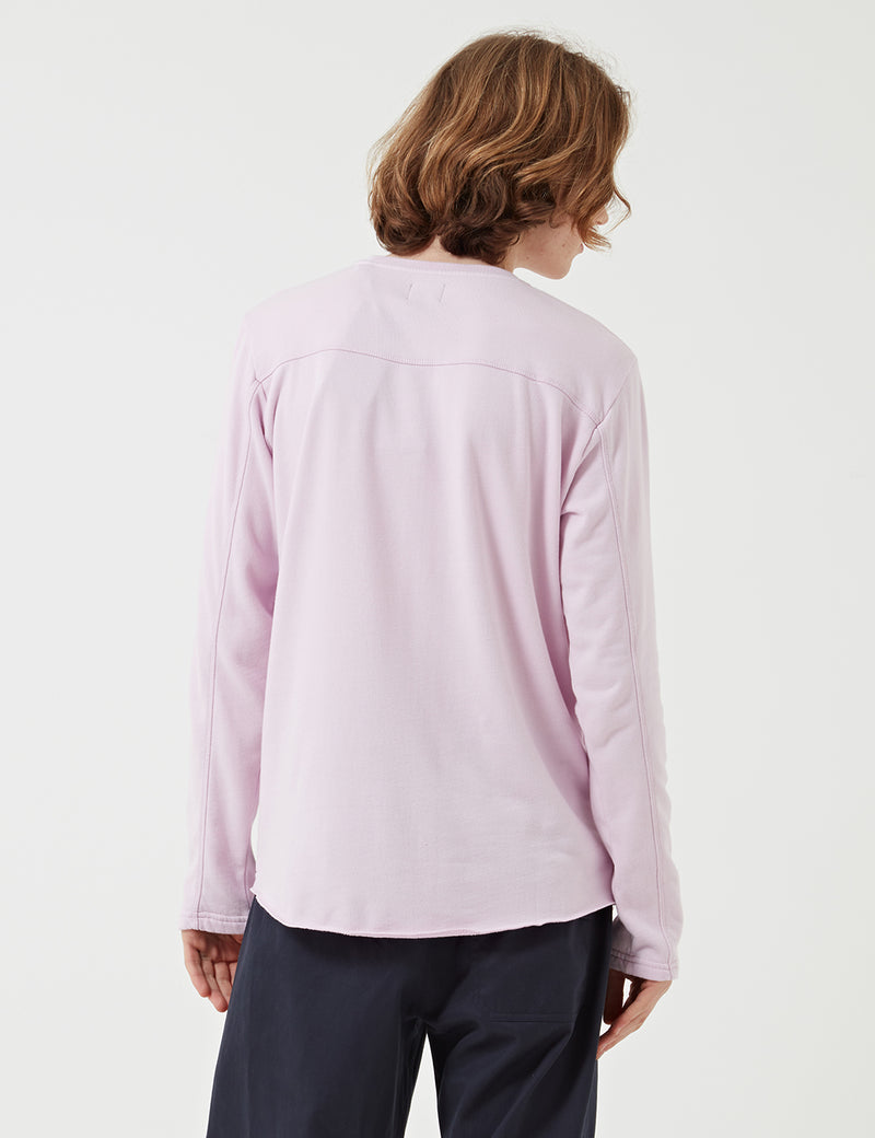 Edwin Terry Langarm-T-Shirt - Pink