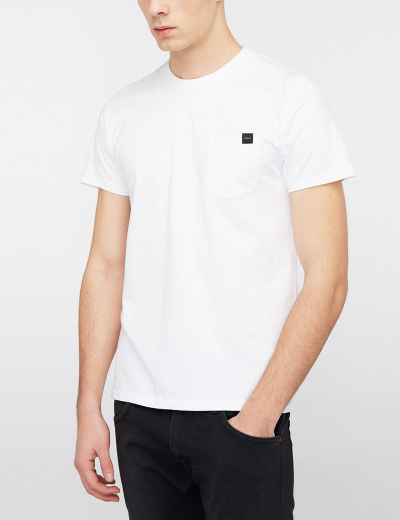 T-Shirt en Jersey Edwin Pocket - Blanc