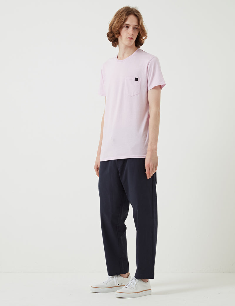 エドウィンポケットジャージーTシャツ-ピンク
