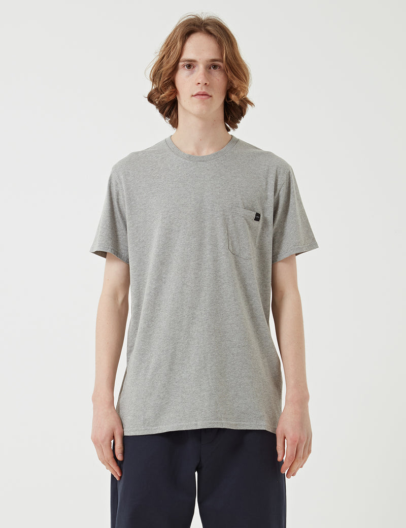 T-Shirt en Jersey Edwin Pocket - Grey Marl