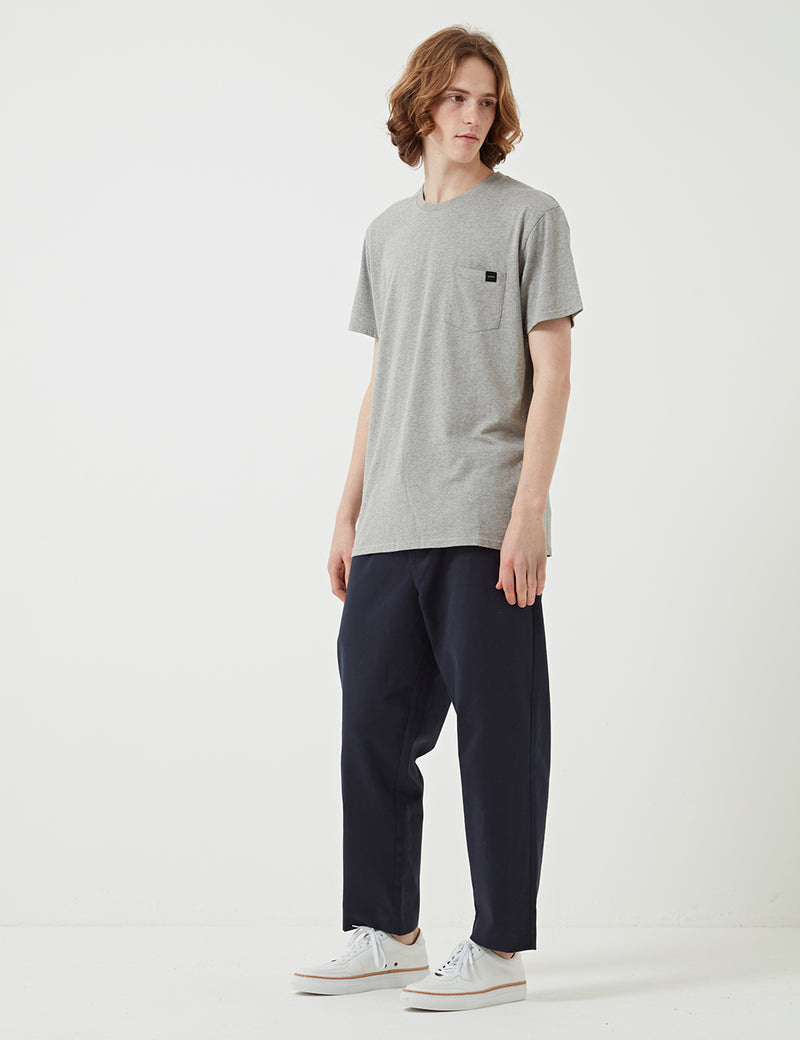 T-Shirt en Jersey Edwin Pocket - Grey Marl