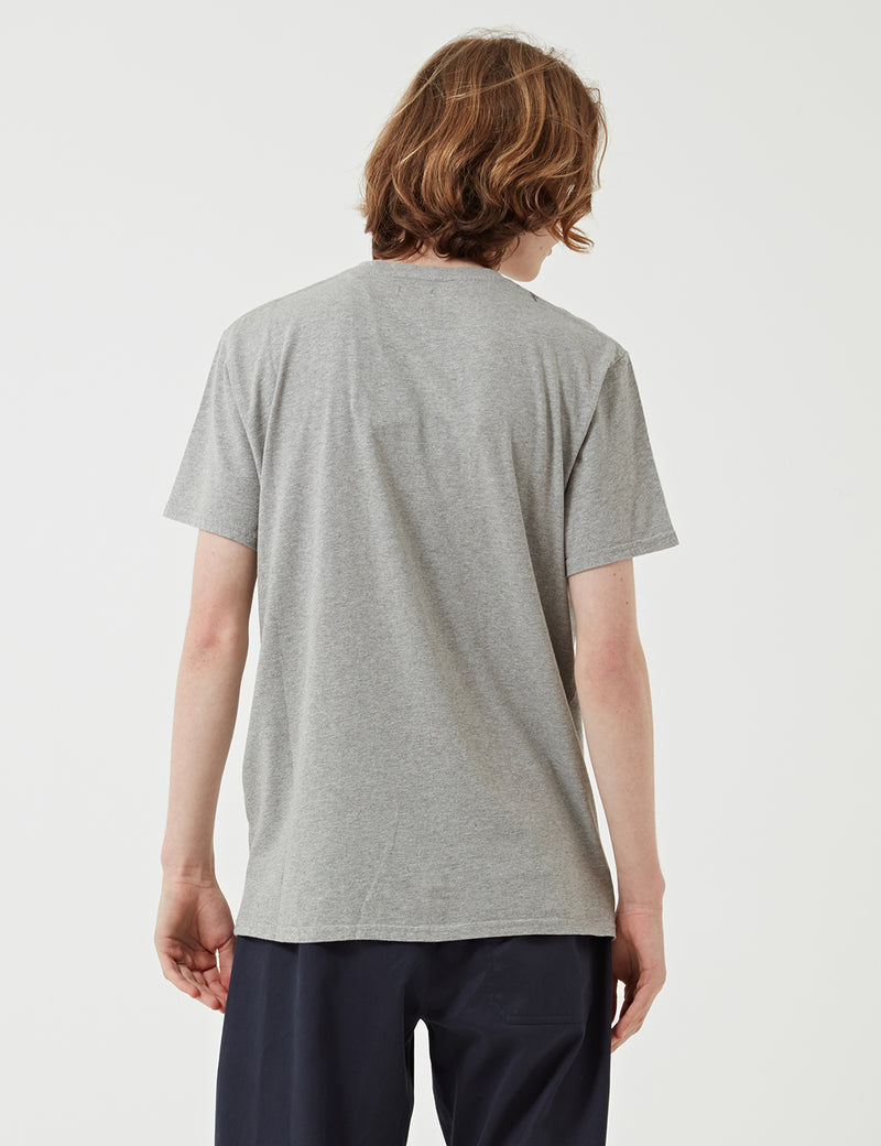T-Shirt en Jersey Edwin Pocket - Grey Marl
