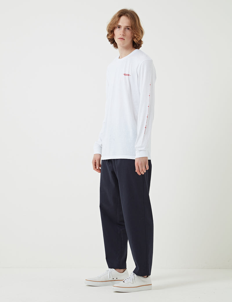 T-Shirt à Manche Longue Edwin Hold All The Swords - White