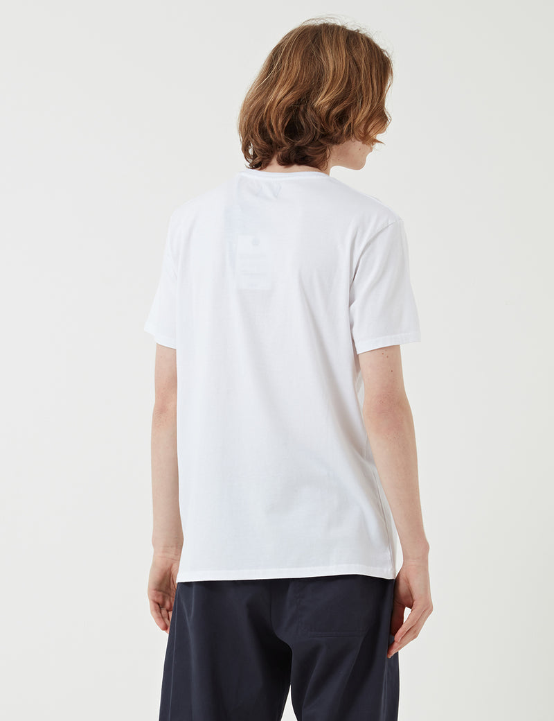 T-Shirt Edwin Japan Palm - Blanc