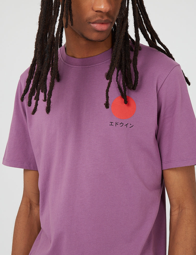 Edwin Japanisches Sonnen-T-Shirt - Chinesisches Violett