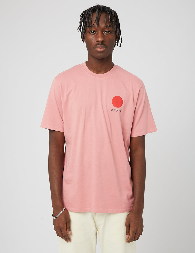 Edwin Japanese Sun T-Shirt - Dusty Rose Pink