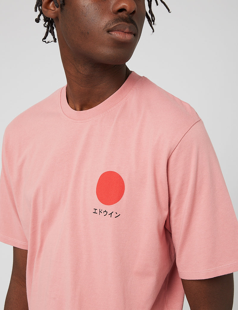 Edwin Japanese Sun T-Shirt - Dusty Rose Pink