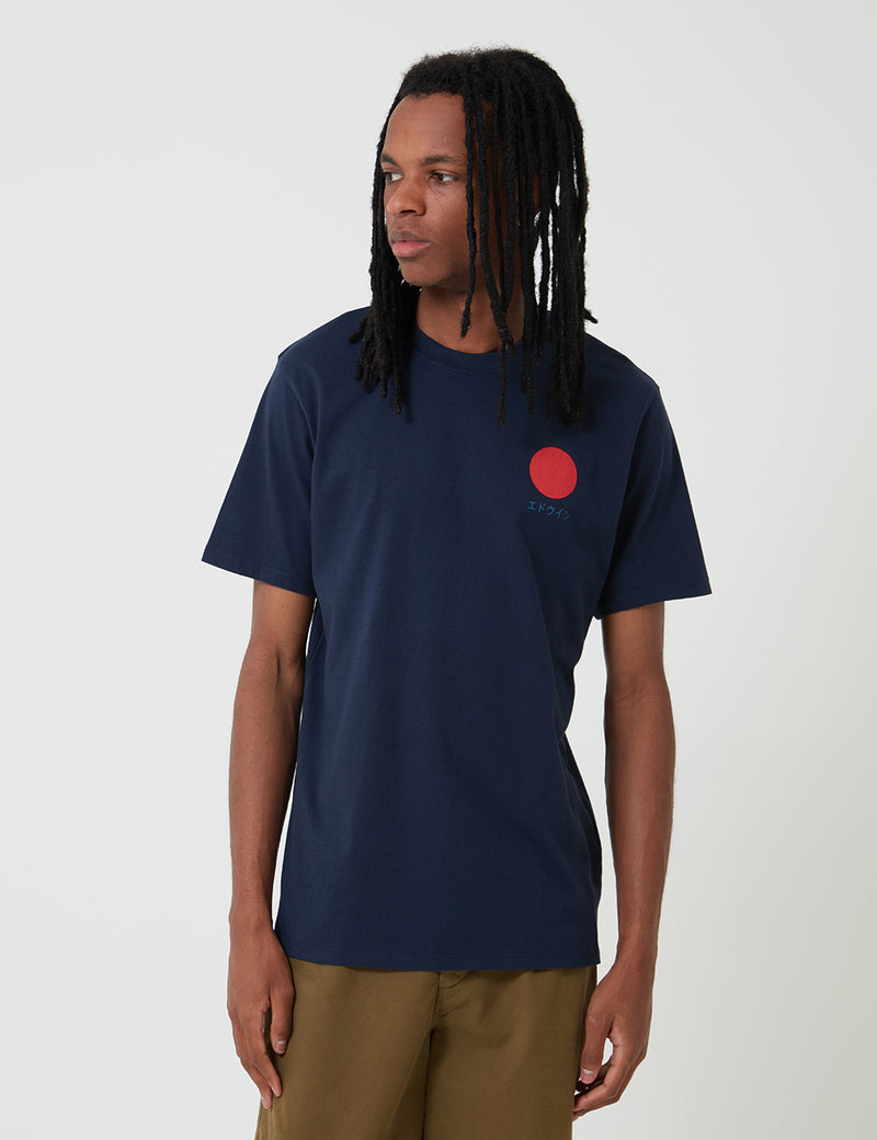 Edwin Japanese Sun T-Shirt - Navy Blazer