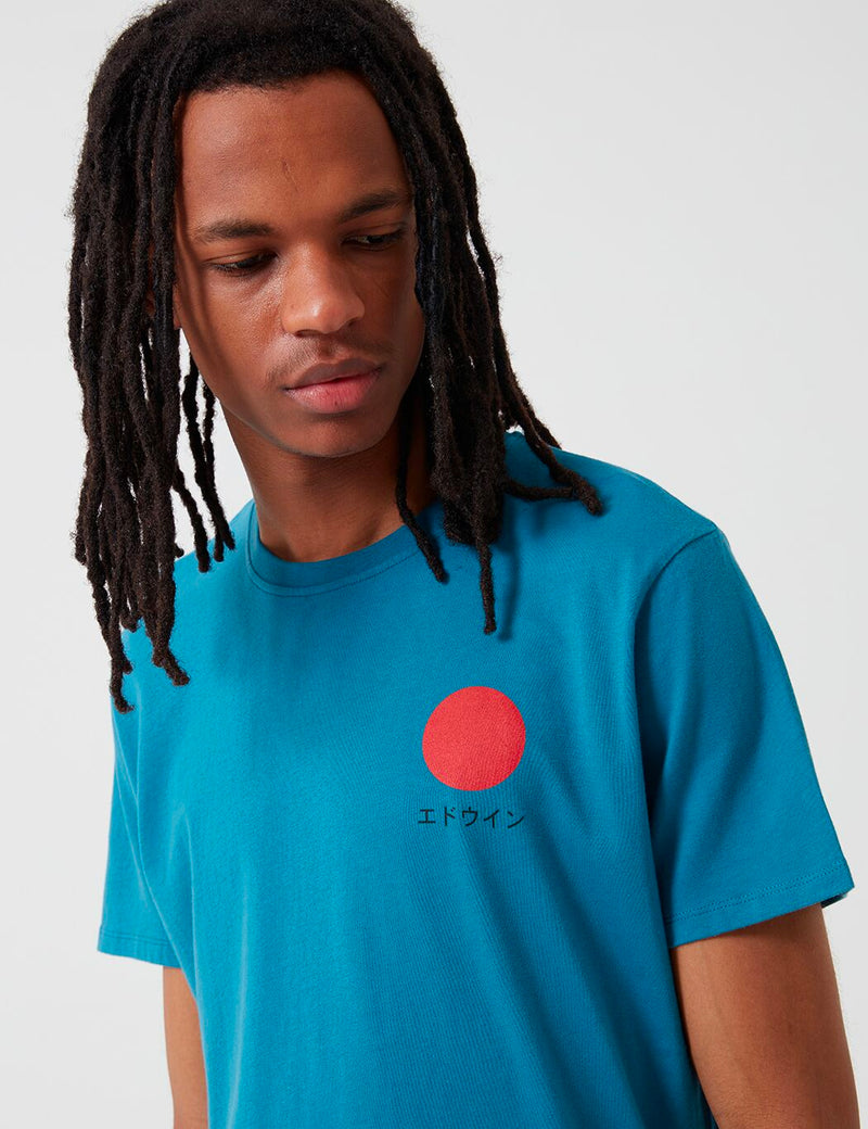Edwin Japanese Sun T-Shirt - Saxony Blue