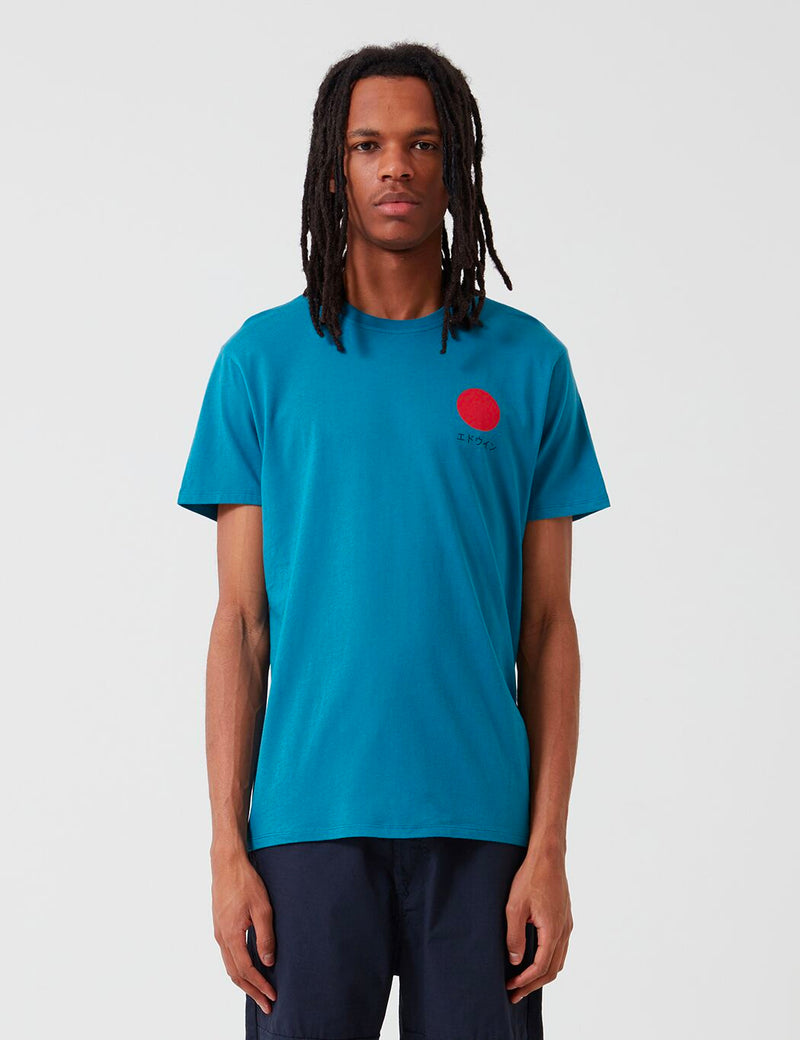 Edwin Japanese Sun T-Shirt - Saxony Blue