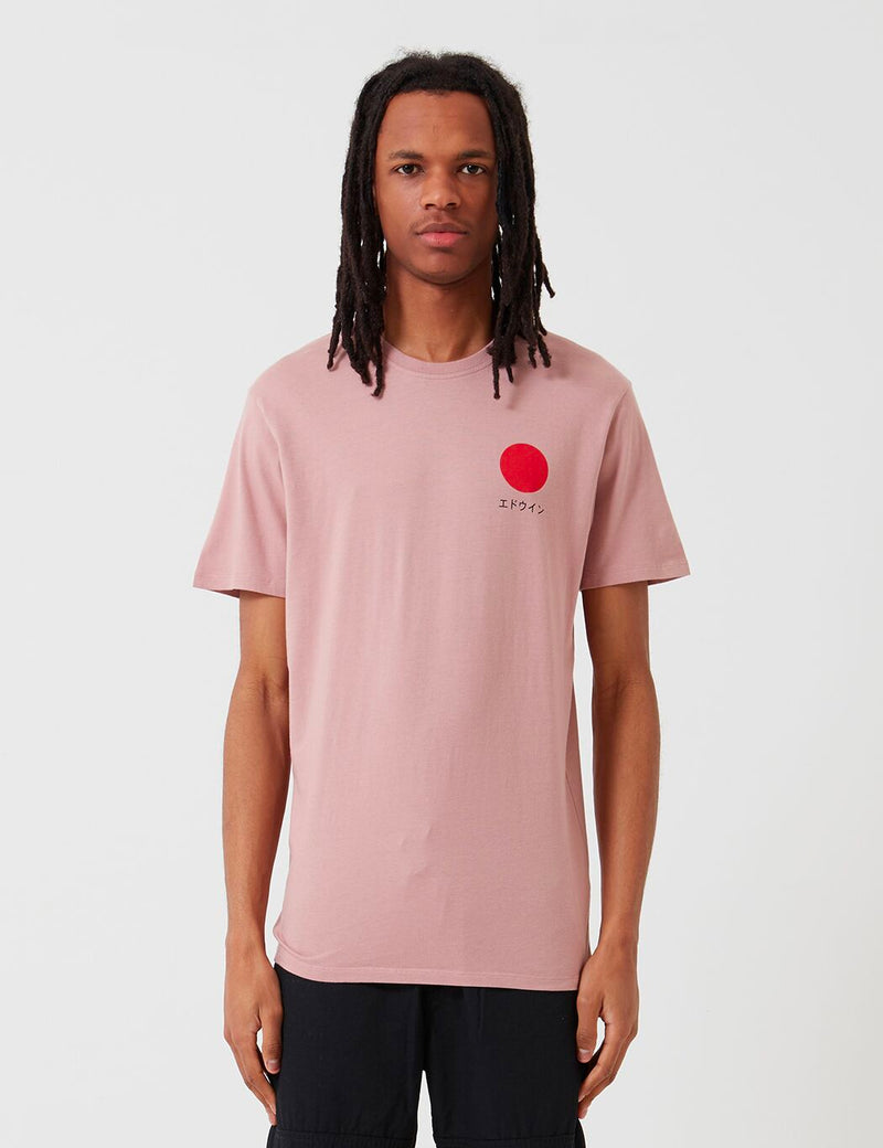 Edwin Japanese Sun T-Shirt - Woodrose Rosa