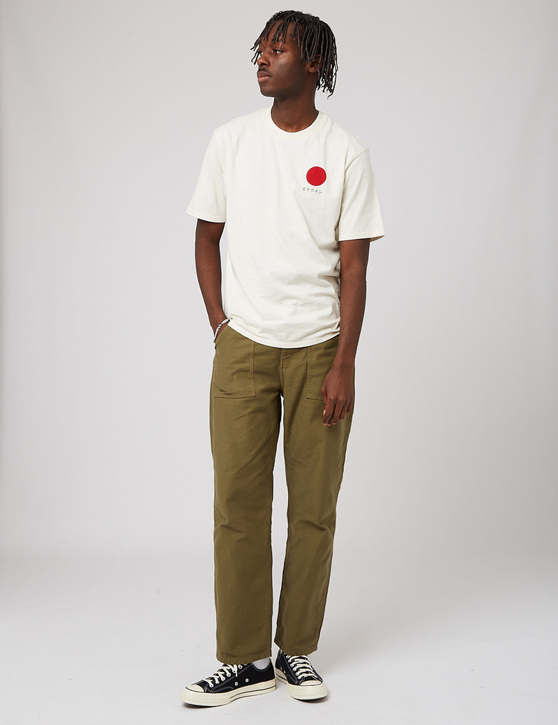 EdwinジャパニーズサンTシャツ-ウィスパーホワイト