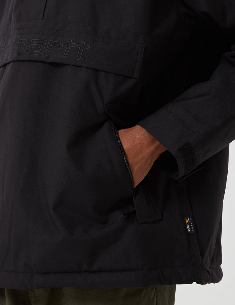 Carhartt-WIP Visner Half-Zip Jacket - Black