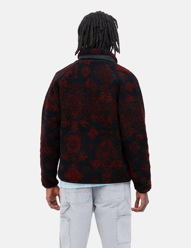 Carhartt-WIPプレンティスライナージャケット（バースジャカード）-ダークネイビーブルー/コルビナ