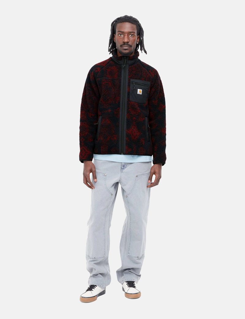 Carhartt-WIPプレンティスライナージャケット（バースジャカード）-ダークネイビーブルー/コルビナ