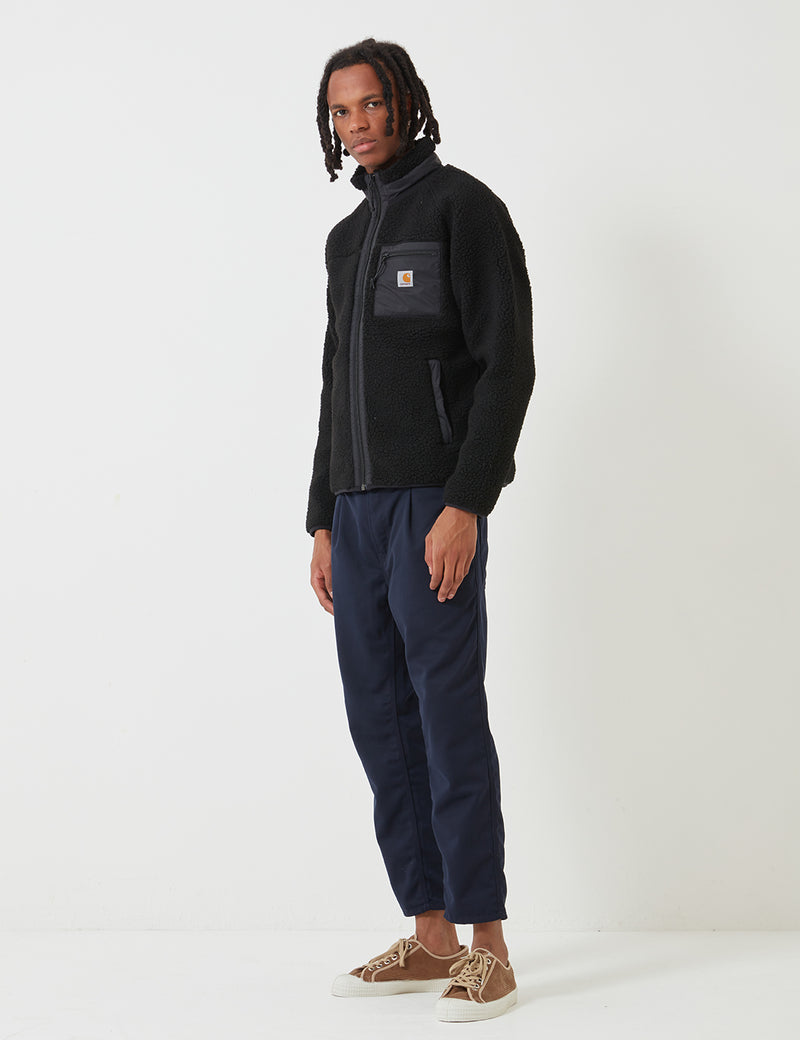 Carhartt-WIPプレンティスライナーフリースジャケット-ブラック