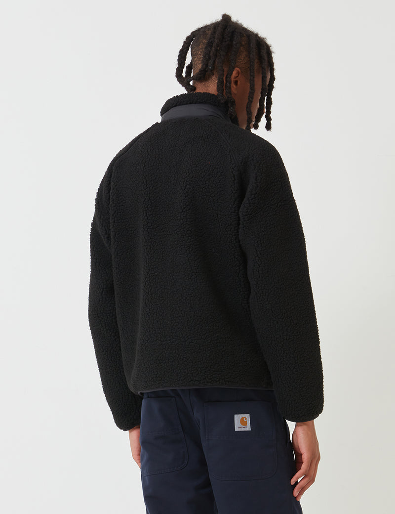 Carhartt-WIPプレンティスライナーフリースジャケット-ブラック