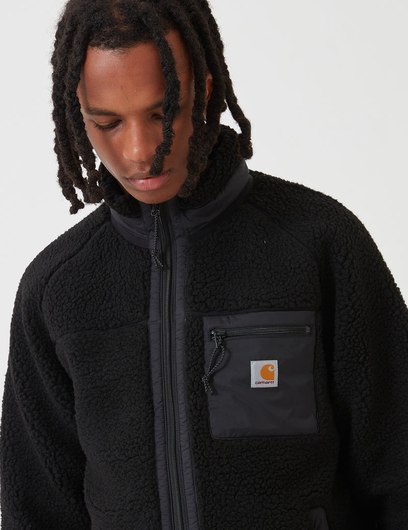 Carhartt-WIPプレンティスライナーフリースジャケット-ブラック