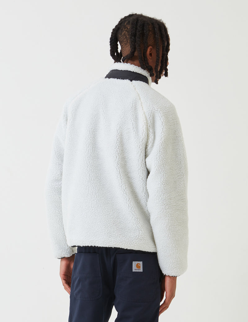 Carhartt-WIPプレンティスフリースジャケット-ワックスホワイト