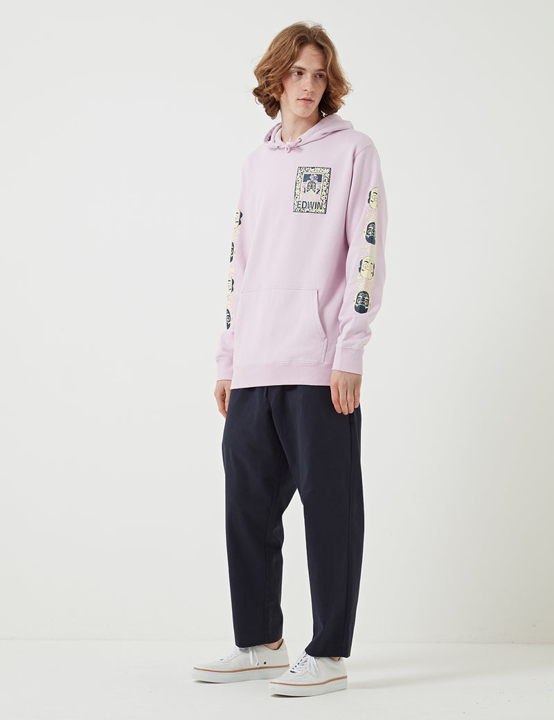 Sweat à Capuche Edwin Erotic Heavy Cotton - Rose