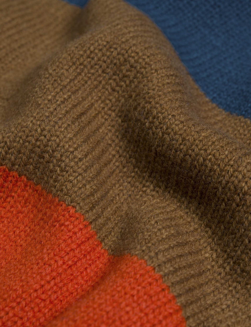 Carhartt-WIP Goldner Knit Sweatshirt - Goldner Stripe / Dark Navy Blue