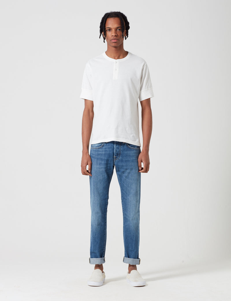 Edwin ED-55 Kingston Blue Denim Jeans 12oz (fuselé) - Lavage propre